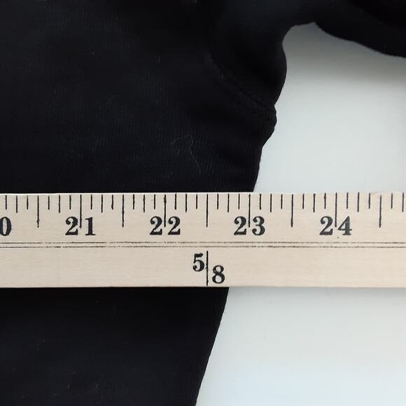 Year of Ours Varsity Ringer Sweatshirt Black Terry Womens M Made in the USA - Picture 10 of 13